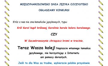 KONKURS DLA KLAS IV - VIII