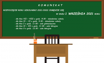 Rozpoczęcie roku szkolnego